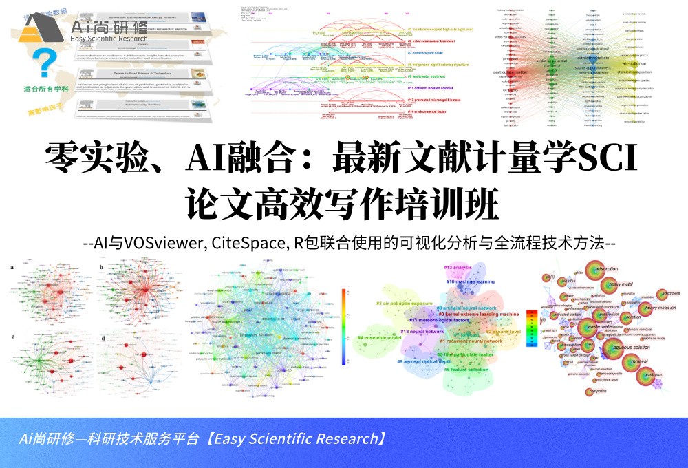 直播课：零实验、AI融合：最新文献计量学SCI 论文高效写作培训班