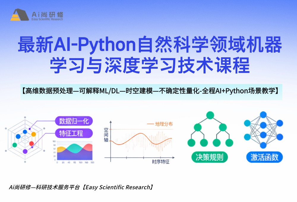 直播课：最新AI-Python自然科学领域机器学习与深度学习技术高级培训班